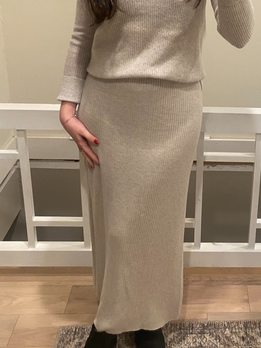 Splendid Ribbed Knit Skirt